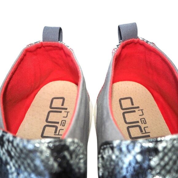 Hey Dude Peyton "Snake Grey" Slip-on Casual Shoes 121793172 Women's 10 - Picture 11 of 11